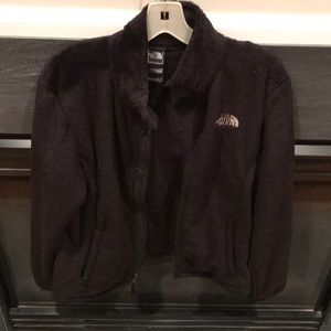 North Face fuzzy jacket.